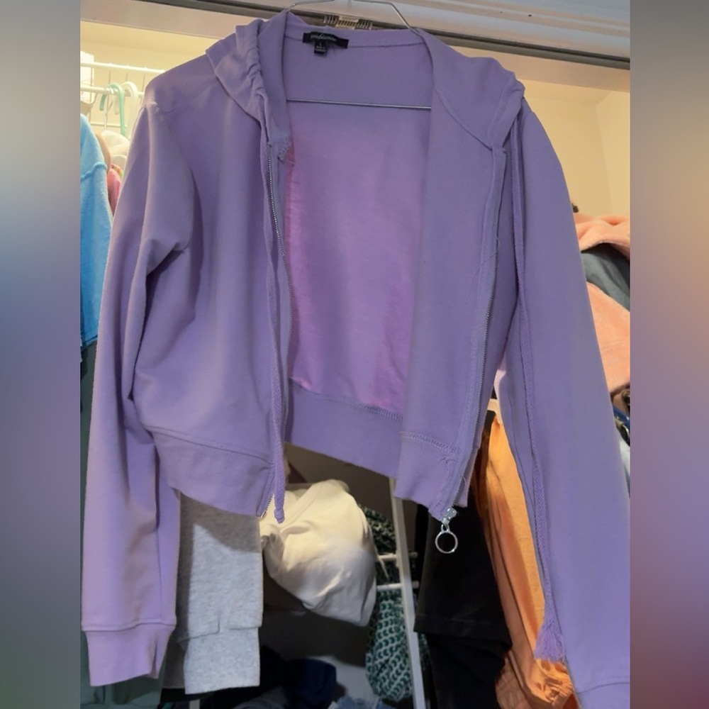 Purple Cropped jacket